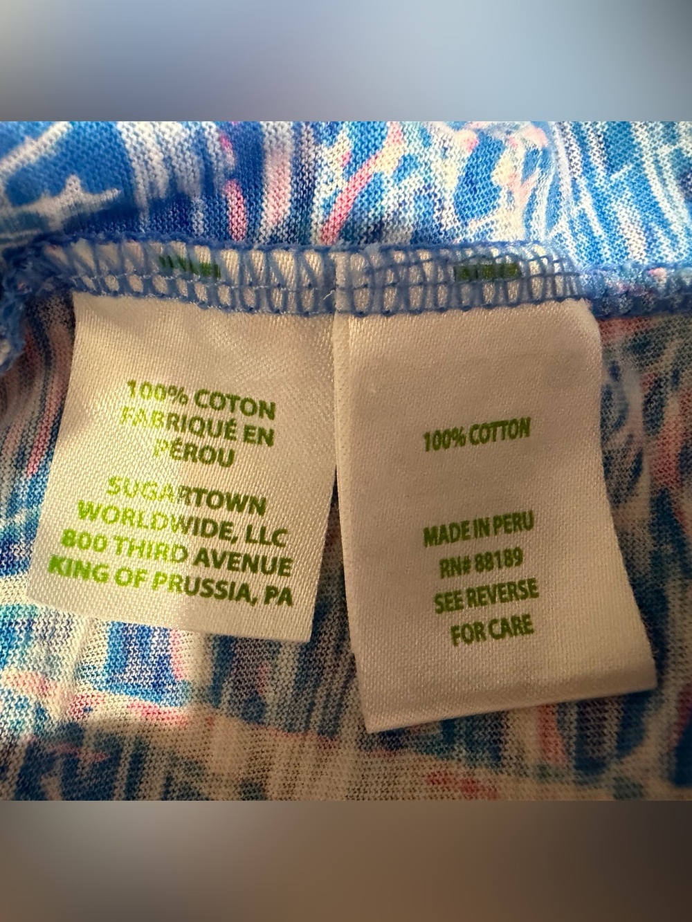 Lilly Pulitzer Boca Blue It's A Sailabration Large T-Shirt Top Sailboats ⛵️ - Picture 7 of 11